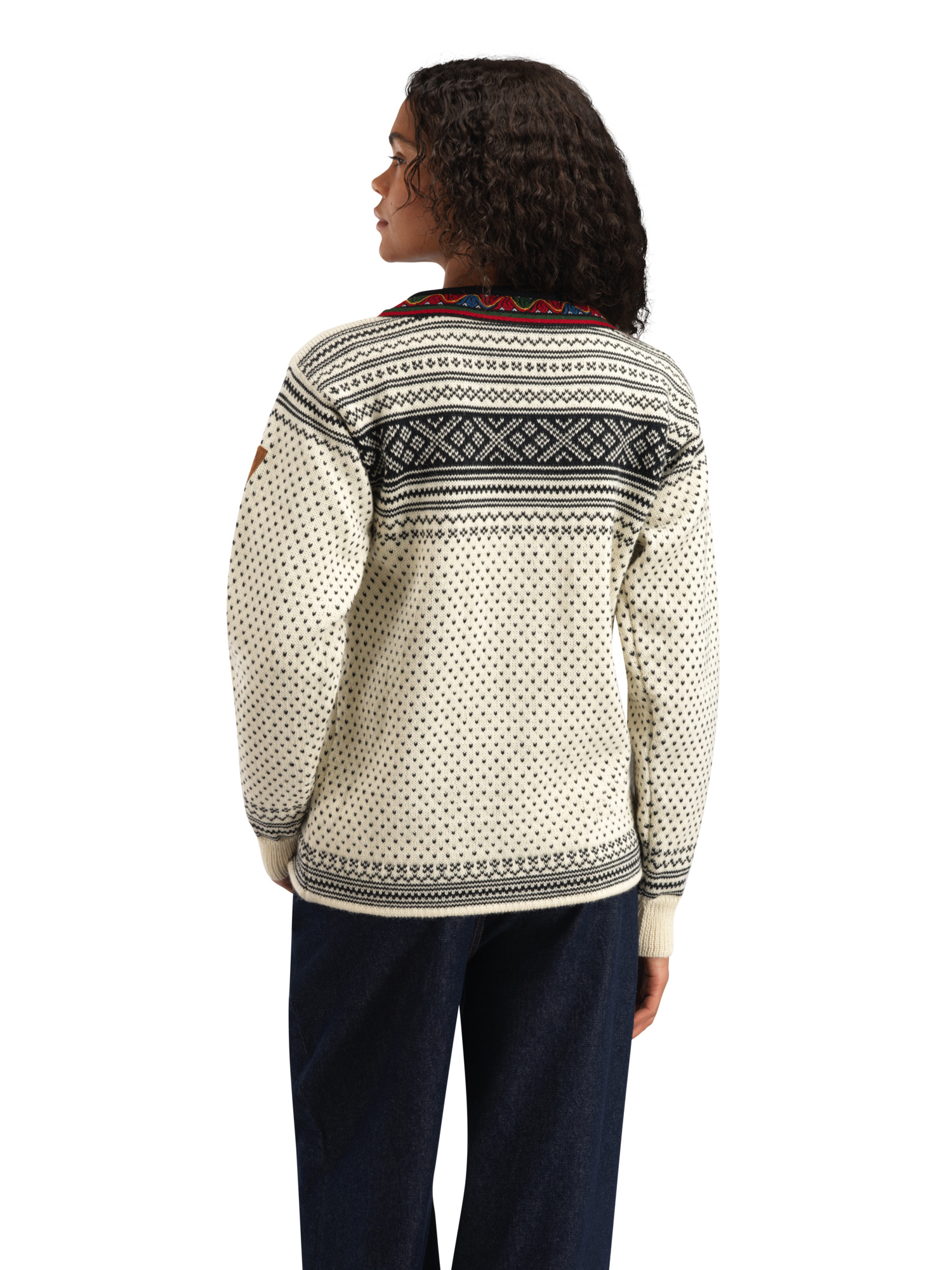 Setesdal Lusekofte Sweater - Norwegian Wool Offwhite Black